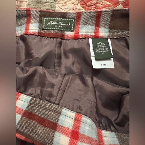 Vintage plaid wool skirt - Picture 2 of 2